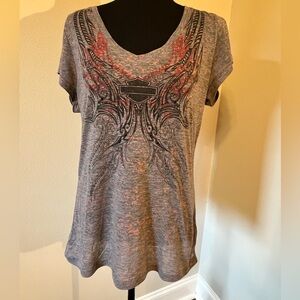 Harley Davidson Embellished Top